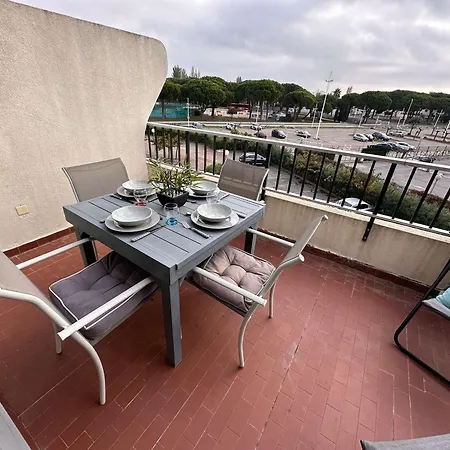 2 Pieces Climatise Avec Parking, Terrasse - Port Camargue - Fr-1-731-110 * 르그로뒤후아